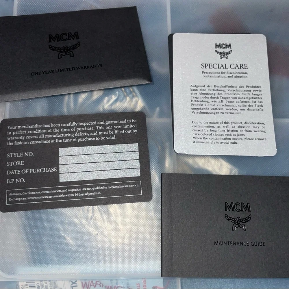 MCM VISETOS SMALL STARK SIGNATURE MONOGRAM LOGO BACKPACK BOOKBAG RUBY RED $720 - Picture 5 of 16